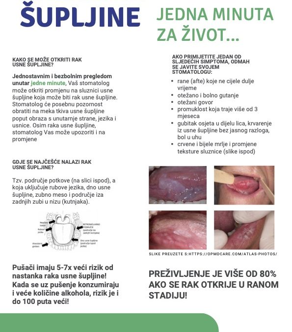 SVJETSKI DAN ZDRAVLJA 2024. – Tjedan preventivnih pregleda za rano otkrivanje raka usne šupljine u Domu zdravlja Karlovac